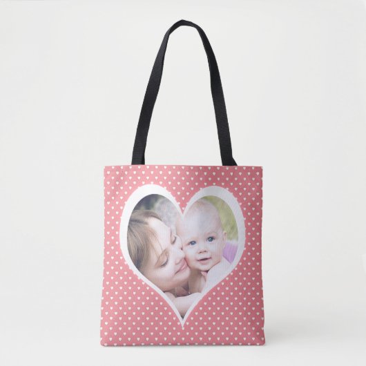 Fotos in den Herzen der Muttersprache Tasche (Vorderseite)