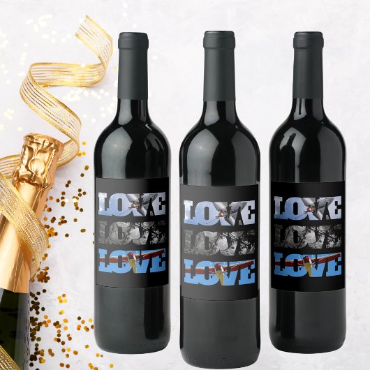 Fotos in der LIEBE, Luftfahrt Geburtstag W Weinetikett