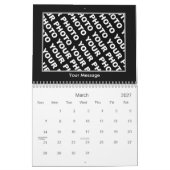 Fotos Kalender 2011 einfügen Schwarzer Rahmen mit  (Mär 2027)