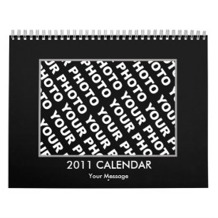 Fotos Kalender 2011 einfügen Schwarzer Rahmen mit