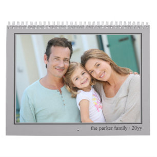 Fotos Kalender Vollformat Monatliches Bild Grau
