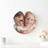 Fotos Kinder Jahr Große Wanduhr (Zuhause)