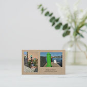 Fotos Kraft Business Card Visitenkarte (Stehend Vorderseite)