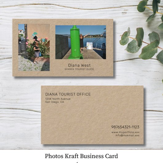 Fotos Kraft Business Card Visitenkarte
