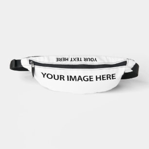 Fotos laden & Text hinzufügen - Einfache Bilder Bauchtasche