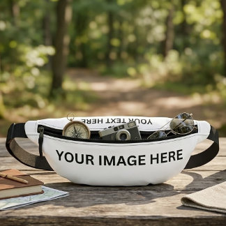 Fotos laden & Text hinzufügen - Einfache Bilder Bauchtasche