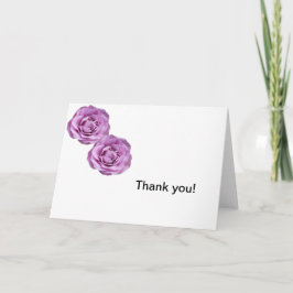Fotos lavenderfarbene Rose auf a Danke Karte