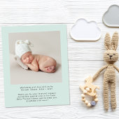 Fotos Minze Geburt Ankündigung