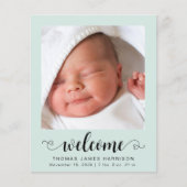 Fotos Minze Geburt Ankündigung (Vorderseite)