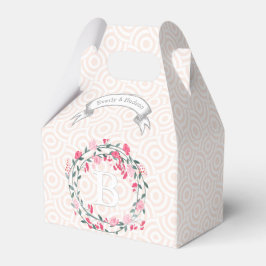 Fotos mit der lila Gastgeschenk Hochzeit Monogramm Geschenkschachtel