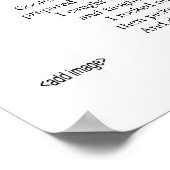 Fotos mit Gedicht "Ihre" Kinder glänzen Poster (Ecke)