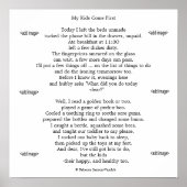 Fotos mit Gedicht "Ihre" Kinder glänzen Poster (Vorne)