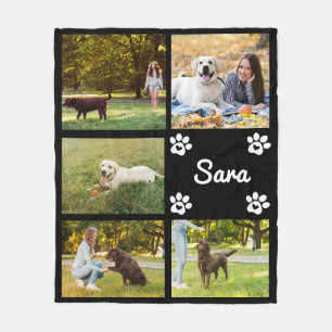 Fotos mit individueller Dog-Paw-Funktion - Name un Fleecedecke