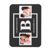 Fotos mit Personalisierter Monogramm Magnet (Vertikal)