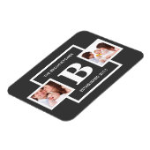 Fotos mit Personalisierter Monogramm Magnet (Linke Seite)