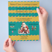 Fotos mit Santa im Einkaufszentrum Flyer (Hand)