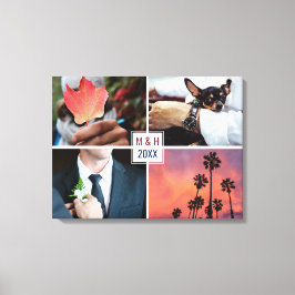 FOTOS, MONOGRAM & JAHR, Sonderanfertigungen für Ih Leinwanddruck