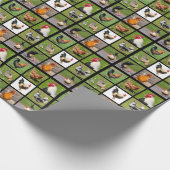 Fotos-Mosaik von Hähnchen und Hühnerbaby Geschenkpapier (Ecke)