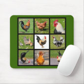 Fotos, Mosaik von Heuern und Hennen Mousepad (Mit Mouse)