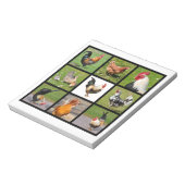 Fotos, Mosaik von Heuern und Hennen Notizblock (Rotiert)
