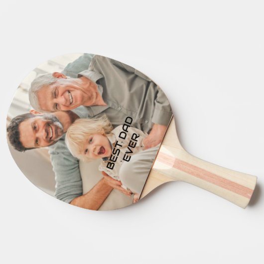 Fotos Papa, der beste Vater je Vater Tischtennis Schläger (Seitenansicht)