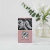 Fotos qor scannbarer Strichcode modern staubig pin Visitenkarte (Stehend Vorderseite)