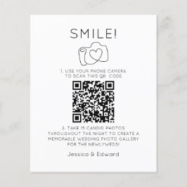 Fotos QR Code Black Chic Moderne Hochzeit