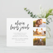 Fotos QR-Kodex Informelle Hochzeit Einladung (Stehend Vorderseite)