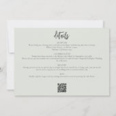 Fotos QR-Kodex Informelle Hochzeit Einladung (Rückseite)