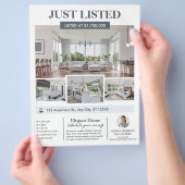 Fotos Real Anwesen Neuer Zuhause bearbeitbarer Lis Flyer (Hand)