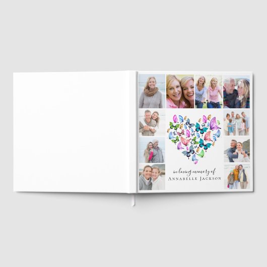 Fotos Schmetterlinge 12x12 Gedenkfeier Gästebuch (Voll)
