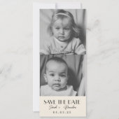 Fotos Typografie Qrcode Save the Date Einladung (Vorderseite)