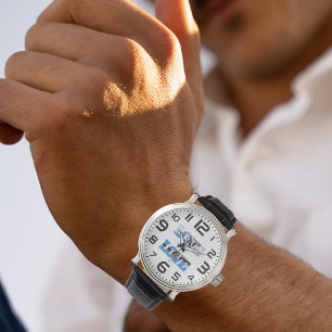 Fotos und große Anzahl von Piloten, Luftfahrt Armbanduhr