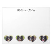 Fotos und Personalisierter Text in benutzerdefinie Notizblock (Vorderseite)