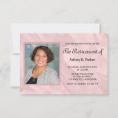 Fotos und Rose Gold marmoriert Einladung (Vorderseite)