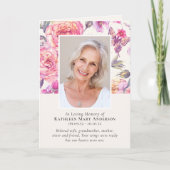 Fotos von Blumenzwiebeln: Gedenkfeier Programm (Vorderseite)