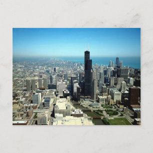 Fotos von Chicago: Luftsichtskyline Postkarte