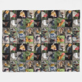 Fotos von Hühnern und Rostern, Fleecedecke (Vorderseite (Horizontal))