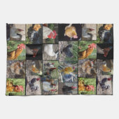 Fotos von Hühnern und Rostern, Geschirrtuch (Horizontal)