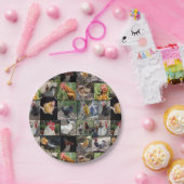 Fotos von Hühnern und Rostern, Pappteller (Party)