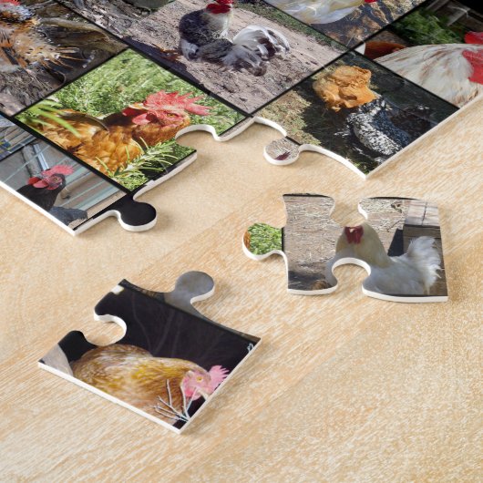 Fotos von Hühnern und Rostern, Puzzle (Seite)