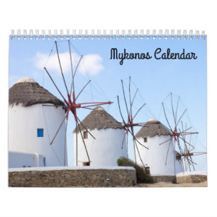Fotos von Mykonos, Griechenland Kalender