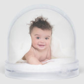 Fotos von niedlichen Großkinderkindern Schneekugeln (Rückseite)