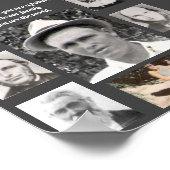 Fotos von Vater Zitat von Vätern Rahmen graues Pos Poster (Ecke)