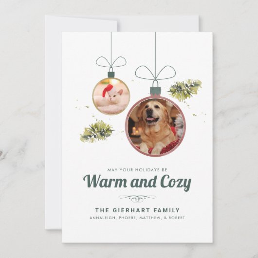 Fotos Weihnachten in der Familie Moderne (Vorderseite)