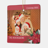 Fotos Weihnachtsschmuck Poinsettia (Links)