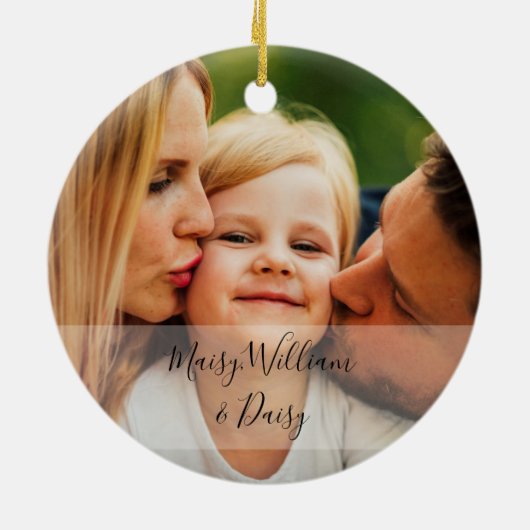 Fotos Weihnachtsschrift Keramik Ornament (Hinten)