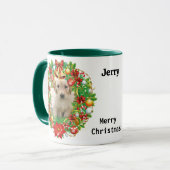 Fotos x 2 Weihnachtsgeschenk Hund Mama Kaffee Tasse (Vorderseite Links)