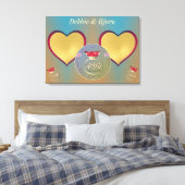 Fotos zum 40. Hochzeitstag Leinwanddruck (Insitu (Schlafzimmer))