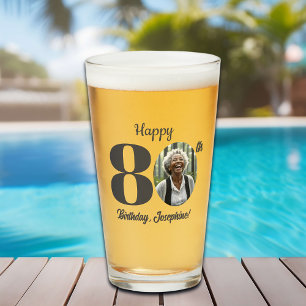 Fotos zum 80. Geburtstag im Bold-Stil Glas